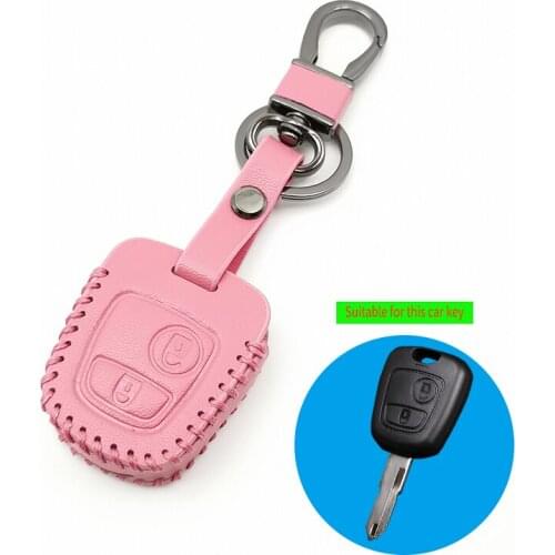 2-button straight key cover For Peugeot 107 206 307 207 408 For Citroen c2 c3 c4 Xsara Picasso Berlingo For toyota Aygo Reta bag