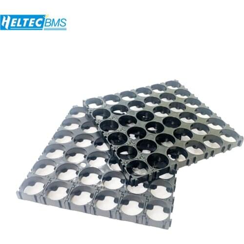 2pcs 18650 Battery 6*6 Cell Spacer Radiating Shell Pack Plastic Heat Holder Black Drop Shipping Support