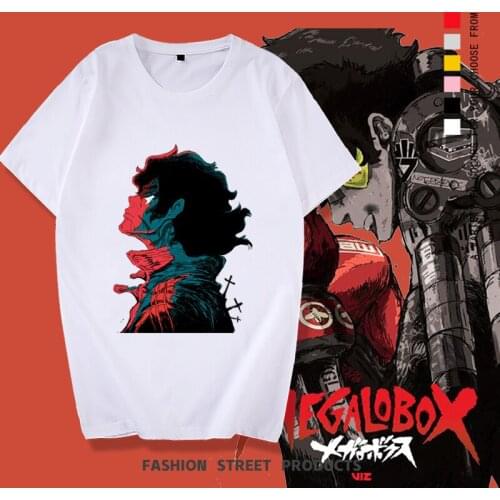 2021 New Anime Megalobox Cosplay Costume Yabuki Joe T-shirt Top Peripheral Short-sleeved Shirt Summer Plus Size Oversize Clothe