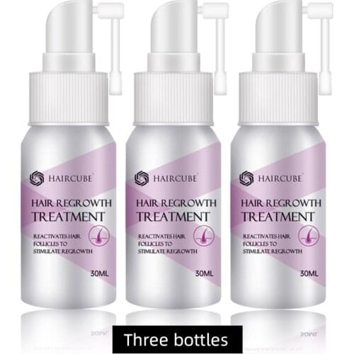 HAIRCUBE 3 Pieces Hair Growth Spray for Fast Hair Growth Essence Dense Hair Anti Hair Loss Hair Growth Products Hair Loss Liquid