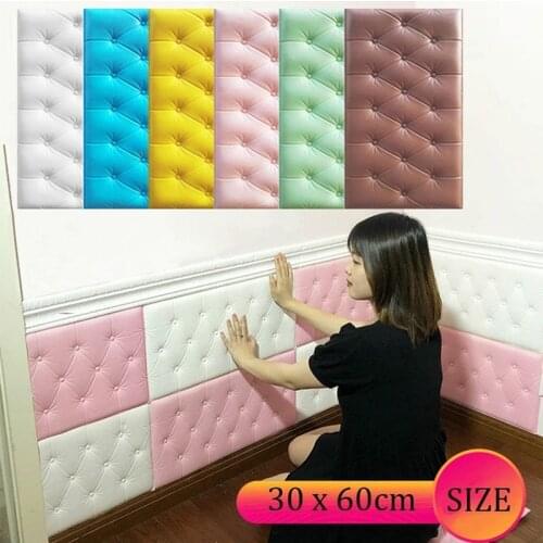 30x60Cm 3D Wall Stickers PE Foam DIY Wallpaper Home Decoration Wall Decor Embossed Brick Stone Living Room Bedroom Background