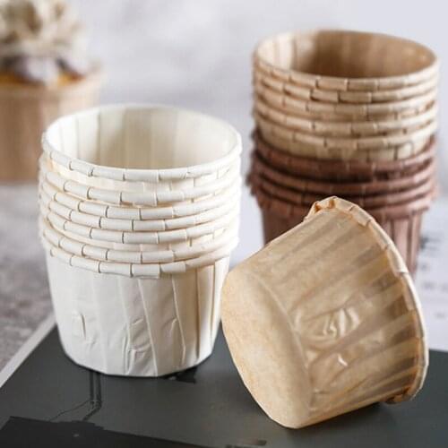 50pcs Paper Baking Cups Muffin Cups Cupcake Liners Muffin Pudding Holders for Party Wedding Birthday