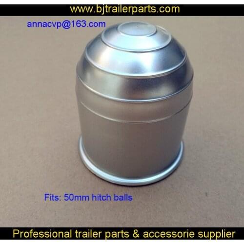 500PCS Ball size 50mm trailer hitch ball cover cap Plastic Towball Cover Tow Ball Cover silver powder ,trailer parts