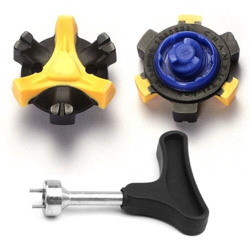 56 pcs / Lot Fast Twist Golf Shoes Spikes with Wrench Replacement for Foot Joy Golf Shoe
