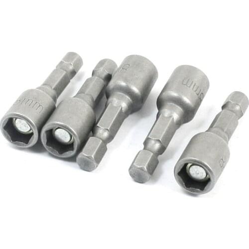 8 mm Magnetic Nut Driver Bit/Hex Socket 5pcs Drop shipping