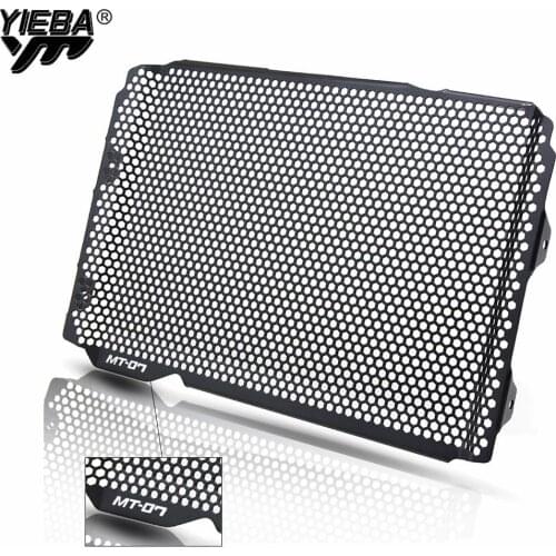 Motorcycle Accessories Grid Radiator Grille Guard Cover Protection For Yamaha FZ-07 FZ 07 MT-07 MT 07 2013-2017 2016 with logo
