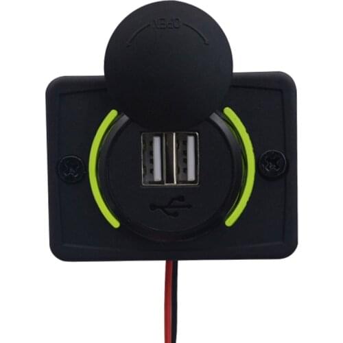 5V 3.1A Dual USB Car Charger 12/24V Universal Auto Phone Charger Adapter Socket For Car Bus Boat Camper