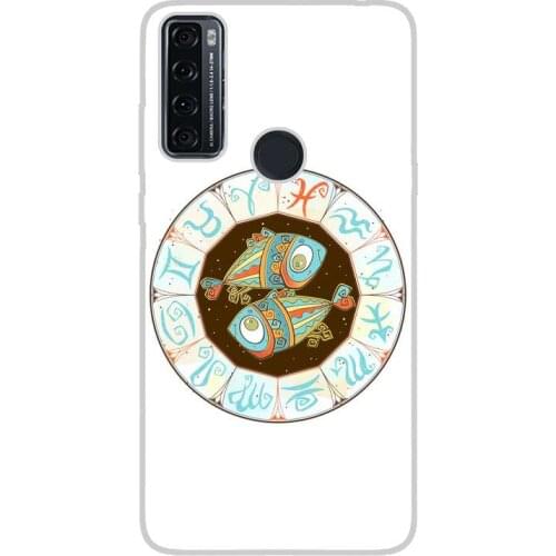 Compatible with TCL-20-SE-4G silicone gel tpu case cover case custom drawing design anti-shock flakes 002 case