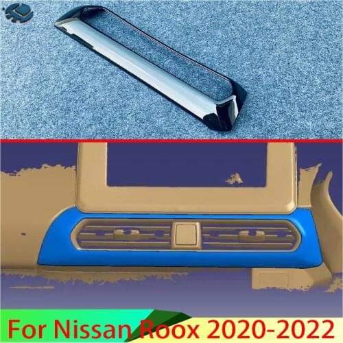 For Nissan Roox 2020-2022 Car Accessories ABS Chrome Air Vent Outlet Cover Dashboard Trim Bezel Frame Molding Garnish