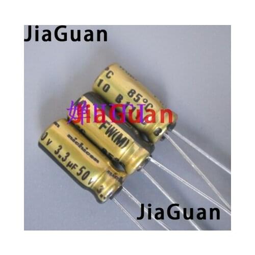 50pcs NEW NICHICON FW 3.3UF 50V 5X11MM 3.3uf/50v audio Electrolytic Capacitor 50V3.3uF filter amplifier 50v 3.3uf