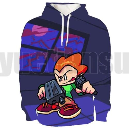 Hot Game Friday Night Funkin 3D Hoodies Fashion Fall Winer Suit Sportswear Hooded Hip Hop Punk Style streetwear Women/Men Tops