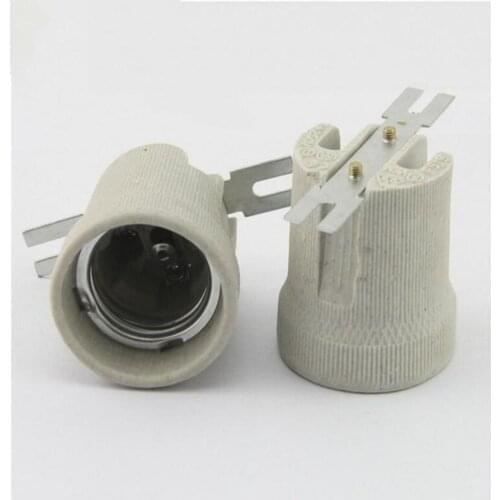 E27 Screw Base Lamp Ceiling Cocket Ceramic Holder with Connector 20pcs