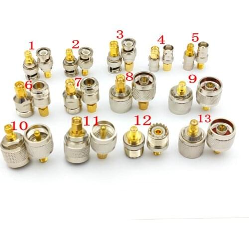 20pcs brass RF Coaxial Coax SMA UHF N BNC Adapte SMA to N SMA to BNC UHF to N WiFi Antenna Extension Connector