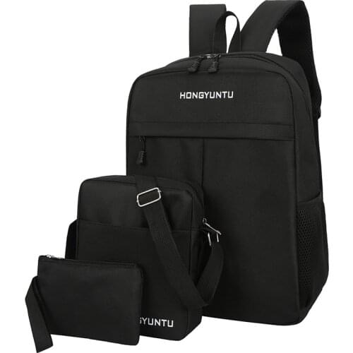 3pcs Set Laptop Backpacks High School Bags For Teenage Boys Girl Student Shoulder Travel Bag Men Women School Backbag Mochila