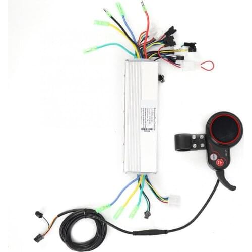Electric Bike LCD Screen Controller 24/36/48/60V 250-350W Controller Thumb Throttle Double-Drive for Electric Scooter Accessory