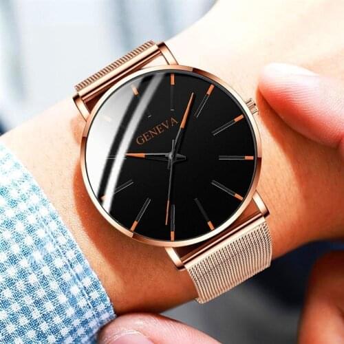 Hot Luxury Mens Watch Stainless Steel Strap Simple Classic Quartz Watches Masculino Relogio Date Clock Casual