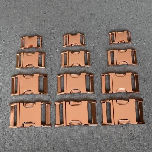 50 Pcs/Lot 15mm 20mm 25mm 32mm Metal Backpack strap Buckle Quick Side Release Buckle For Bag Luggage Backpack Strap Belt Webbing