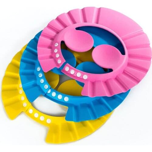 Multifunctional Baby Hair Washing Cap Children Shampoo Shading Haircut Hat Soft Eo-friendly EVA Caps Waterproof Adjustable