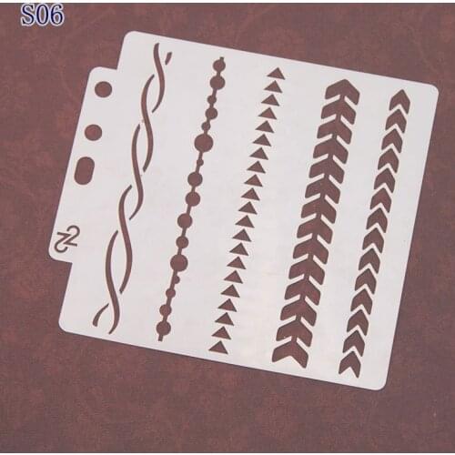 Direction Layering Stencils graffiti hand copied board hollowed out photo album graphic spray painting tool