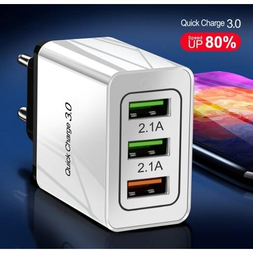 OLAF 18W Quick Charge 3.0 For iPhone 7 8 EU/US Plug Mobile Phone Fast Charger Adapter for iPhone xs max xr Samsung Xiaomi Huawei