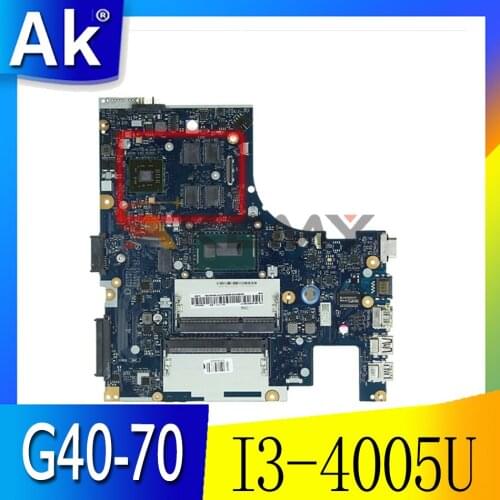 Applicable to G40-70 notebook motherboard I3-4005U (2G) number NM-A271 FRU 90006426