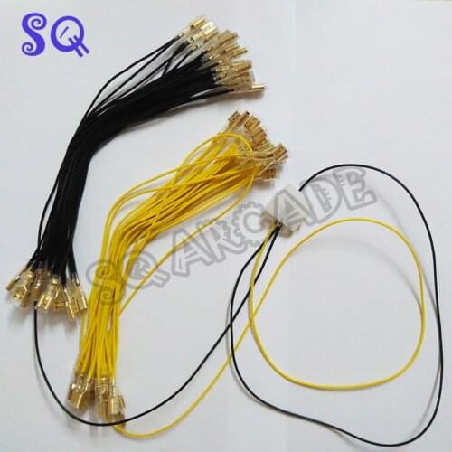 LED lamp Wire with 6.4mm quick connector and MOLEX style connector for 32pcs illuminated button/arcade parts/arcade accessories