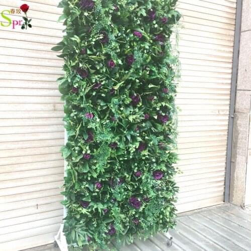 SPR purple green fabric wall for celebration wedding backdrop roll up