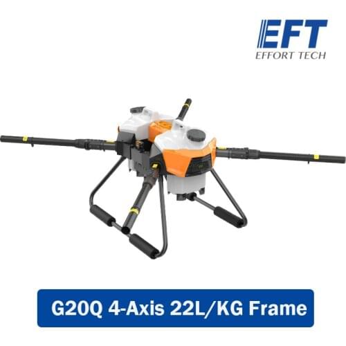 NEW EFT G20Q Four-axis 22L/KG Agricultural Spray Drone Frame G20Q Wheelbase Folding Frame Dual 10L Water Tank UAV