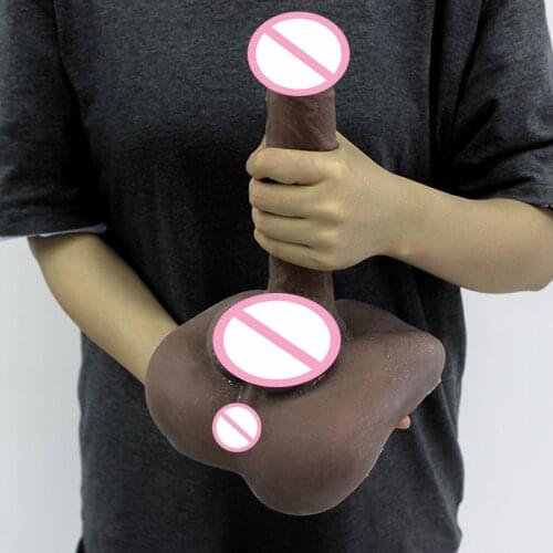 Realistic Penis Insertable Anal Dildo Soft Silicon Male Penis Soft Flexible Silicone Female Sex Toys for Man Women Gay Couple