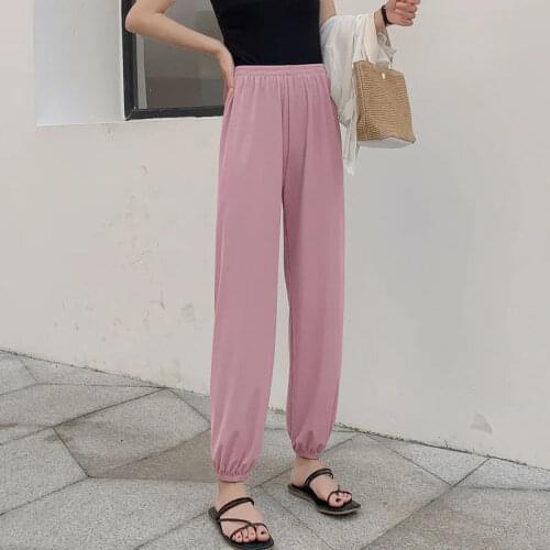 Rimocy Women's Trousers Harem Pants