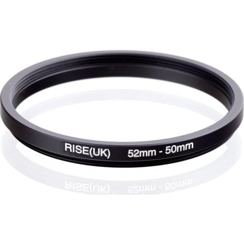 RISE(UK) 52mm-50mm 52-50mm 52 to 50 Step down Ring Filter Adapter black