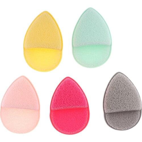 1pc Natural Konjac Cosmetic Puff Facial Sponge Face Cleanse Washing Facial Care Powder Makeup Tools Color Random Water Drop