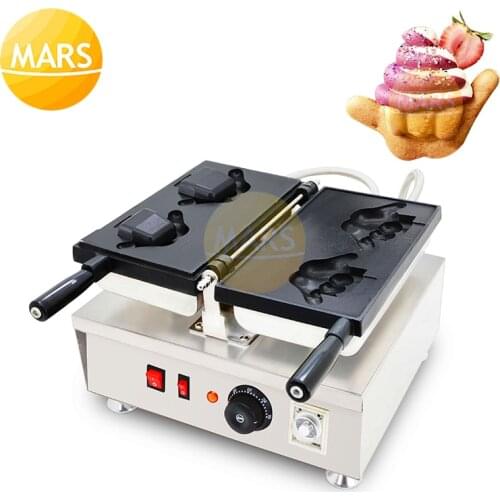 Hawaii Shaka Boom Taiyaki Ice Cream Waffle Cone Maker, Pineapple Dole Whip Shaka-boom Sweet Machine