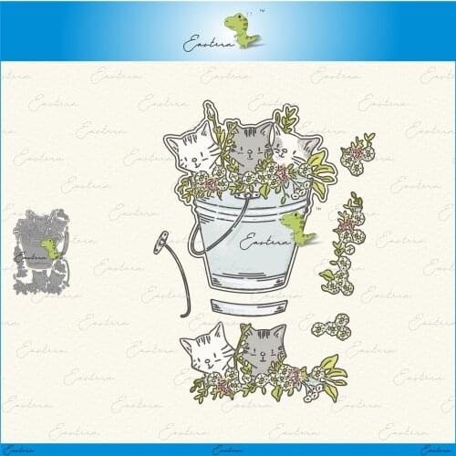 Spring kitten Cutting Dies new 2020 Metal mould dies Scrapbooking Paper Making Craft die Matching color paper dies die cut