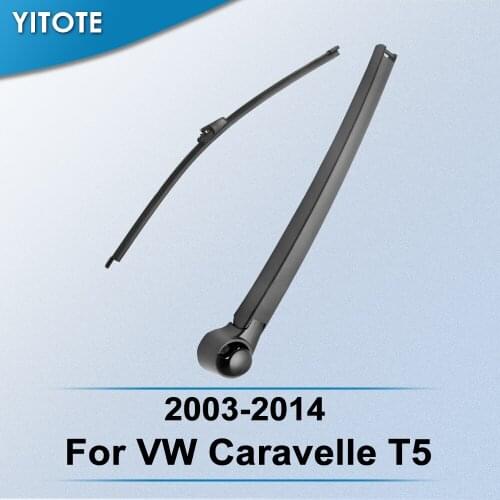 YITOTE Rear Wiper & Arm for VW Caravelle T5 2003 2004 2005 2006 2007 2008 2009 2010 2011 2012 2013 2014