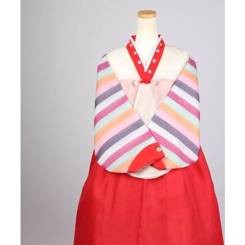 Hanbok Korean Traditional Dress Set Costume Women M-size 5' 6" (167cm) A101