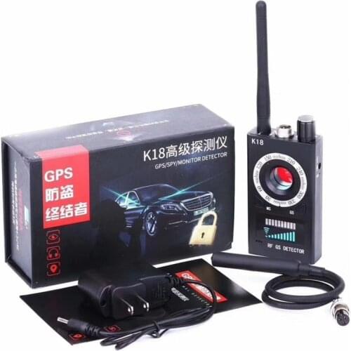1MHz-6.5GHz K18 Multi-function Anti-spy Detector Camera GSM Audio Bug Finder GPS Signal Lens RF Tracker magnetic detector