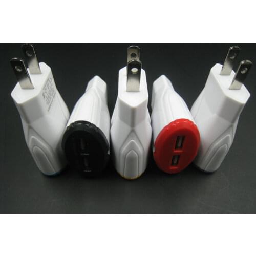 2017 Home Travel USB Charger Adapter EU US Plug Butterfly 2 USB Wall Charger Travel Adapter For iPhone Samsung Phone 50pcs/lot