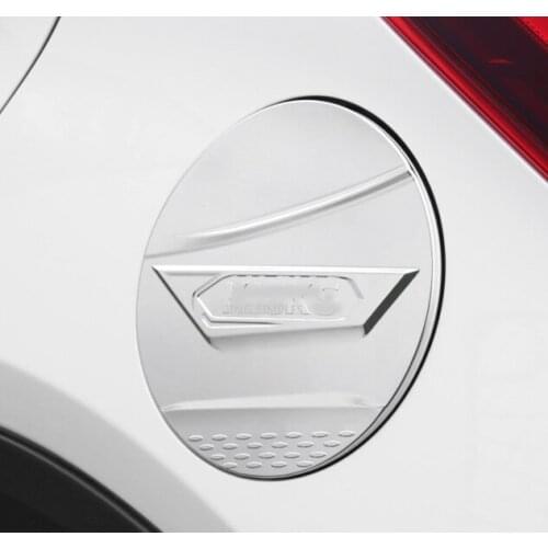 ABS Chrome Gas Gasoline Fuel Tank Cap Oil Box Cover Trim Decoration Fit For Nissan Kicks 2017 Car Styling Decals Accessories