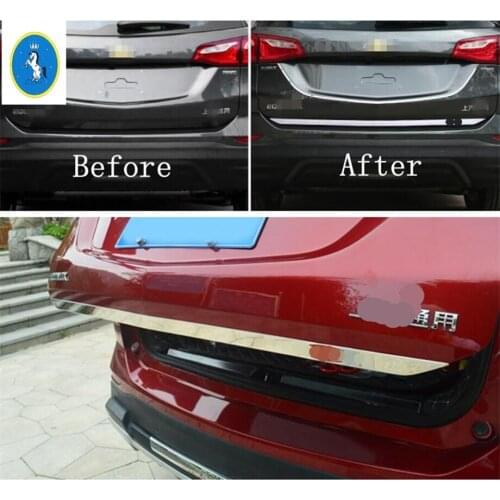 Yimaautotrims Accessory Rear Tailgate Trunk Door Strip Cover Trim Stainless Steel Fit For Chevrolet Equinox 2017 2018 2019 2020