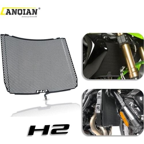 Motorcycle Aluminum Radiator Guard Protector Grille Grill Cover For Kawasaki Ninja H2 SX Performance Tourer 2018 2019 2020 2021