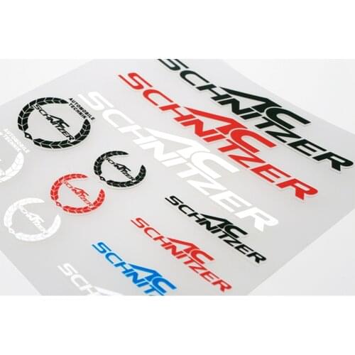 Car Accessories AC Schnitzer Car Sticker and Decal for BMW x1 x3 x4 x5 x6 m1 m2 m3 m5 e39 e46