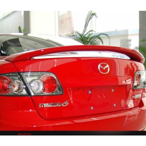 Car Styling ABS Plastic Unpainted Rear Boot Trunk Wing Spoiler For Mazda 6 Spoiler 2006 2007 2008 2009 2010 2011 2012 2013 2014