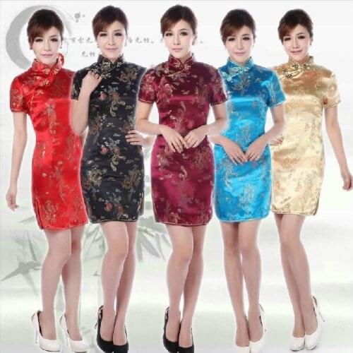 2019 women summer Traditional Chinese Clothing Cheongsams party chi-pao cheongsam Qipao