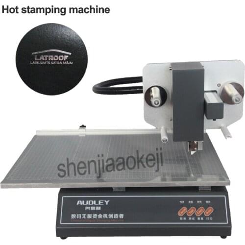 Digital bronzing machine gold foil printer vertical automatic book tender greeting card calendar menu bronzing machine printer