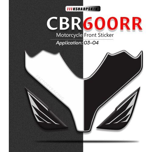 For Honda CBR600RR RR-3 RR-4 2003 2004 cbr 600 rr Motorcycle Front Fairing Motor Number Board 3D Gel Protector pad