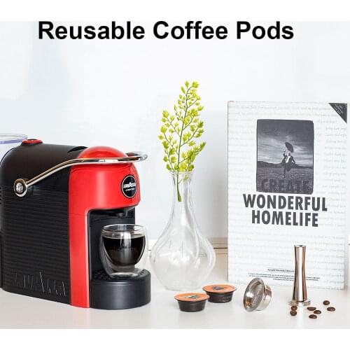 Icafilas for Lavazza A Modo Mio Coffee Capsule Reusable Refillable Stainless Steel Filters Pod Cup for Lavazza A Modo Mio JOLIE