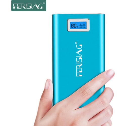 FERISING 20000mAh Metal Power Bank 18650 External Battery pack Powerbank LED Display Quick Charger Poverbank (Clearance Sale)