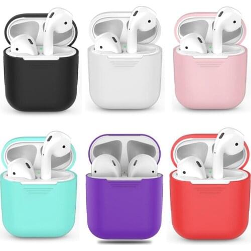 Soft Silicone Case For Apple Airpods Shockproof Cover For Apple AirPods Earphone Cases Ultra Thin Air Pods Protector Case
