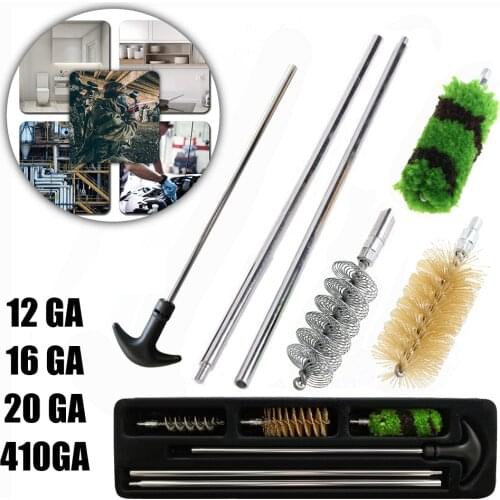 6PCS Gun Cleaning Kit Clean Brush Tool Universal Hunting Set Professional For 12GA 16GA 20GA 410GA Gauge Gun Hunting Rifle